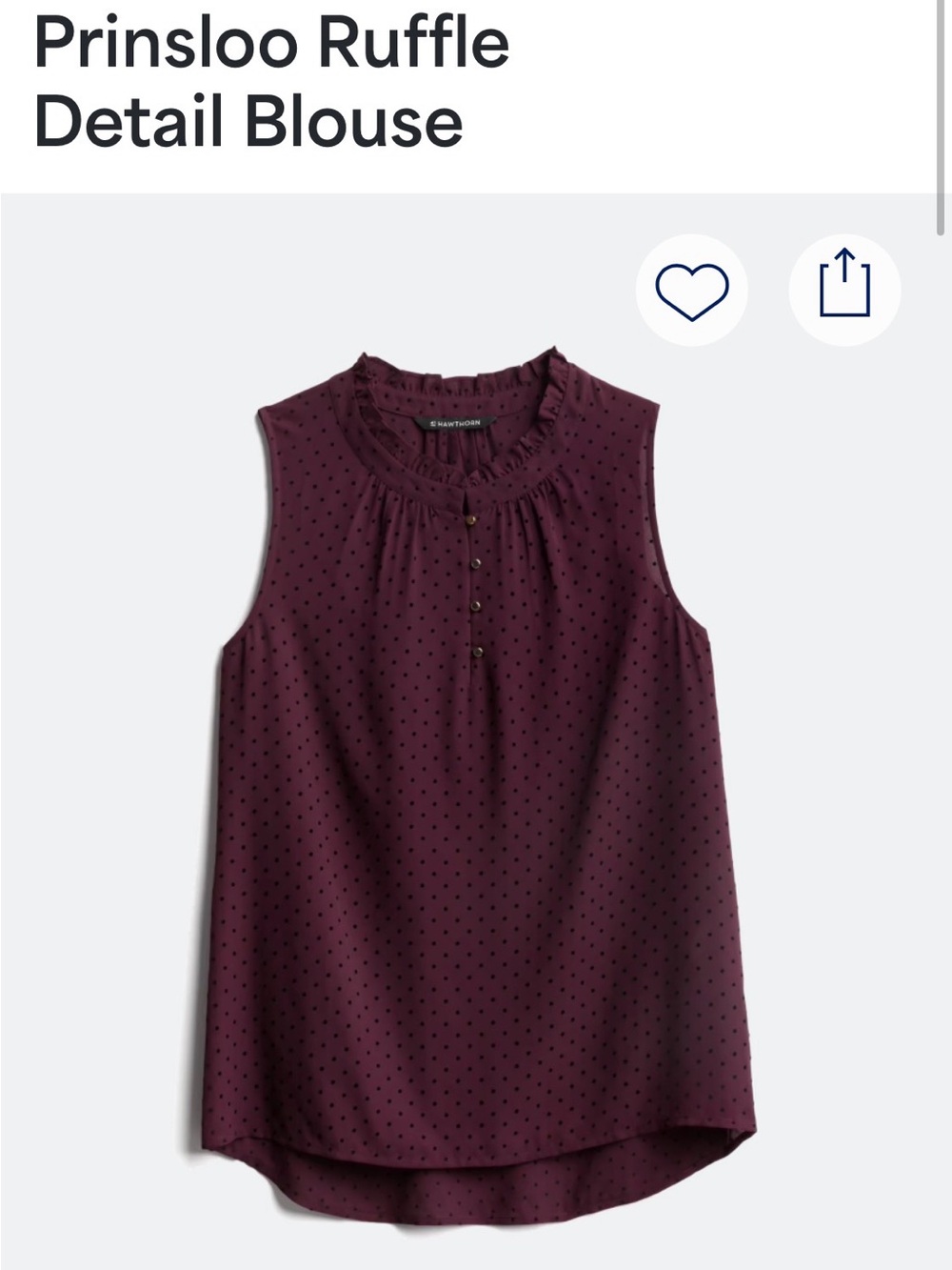 Stitch Fix 41 Hawthorn Prinsloo Blouse